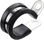 LOKMAN 20 Pack 1-1/2 Inch Stainless Steel Cable Clamp, Rubber Cushioned by LOKMAN