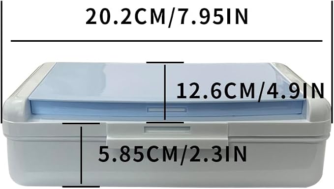 Double Layer Plastic Art Storage Box ，Fashion Hard Durable Pencil Organizer - Image 5