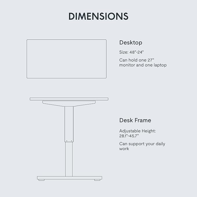 FLEXISPOT EN1 One-Piece Standing Desk - Image 5