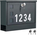 LAND·VOI Locking Mailbox Wall Mounted, Metal Postbox by LAND%C2%B7VOI