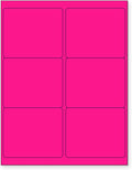 8-1/2 x 11 Neon Color High Light Fluorescent Labels by NextDayLabels