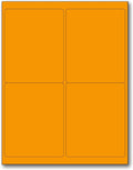 NextDayLabels - 8-1/2 x 11" Neon Color High Light Fluorescent Labels by NextDayLabels