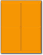 NextDayLabels - 8-1/2 x 11" Neon Color High Light Fluorescent Labels by NextDayLabels
