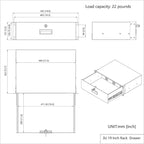 QiaoYoubang 3U Server Cabinet Case 19 Inch Rack Mount Lockable Drawer - Image 3