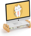 AFOOYO Monitor Stand Riser, Wooden & MDF Computer Desktop Stand by AFOOYO