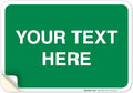 Personalized Custom Green Background Customize by SigoSigns