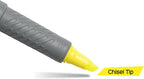 BIC Brite Liner Grip Highlighters, Chisel Tip, Classic Yellow, 2-Count Pack - Image 3