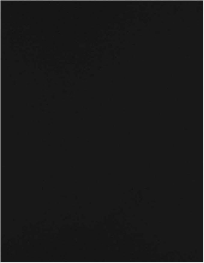 LUXPaper 8.5" x 11" Cardstock | Letter Size | Midnight Black | 100lb. Cover | by LUXPaper