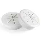 HYCC 2 Pack 2-3/8 Inch Flexible Desk Grommet, Organize Wires and Cables on by HYCC