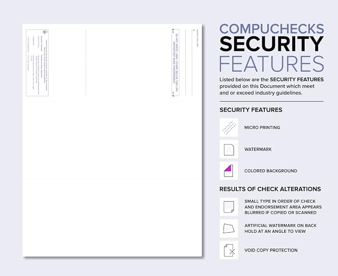 Compuchecks Top Blank Check Paper - Image 2