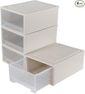 Xyskin 4-Pack 19 Quart Large Stackable Drawer Organizer Unit, Plastic Storage by Xyskin