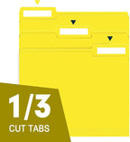 File Folder, RAZCC 100 Pack 1/3 Cut Tab File Folders Letter Size, Folders - Image 3