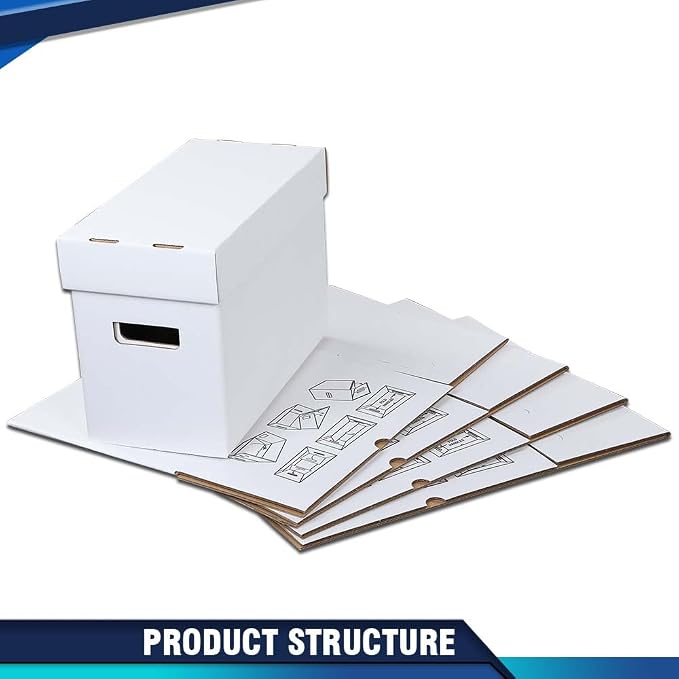 PIT66 5 Pcs Comic Book Storage Boxes, Holds 150-175 Comics Each, Collapsible - Image 6