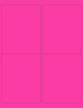 8-1/2 x 11" Neon Color High Light Fluorescent Labels by NextDayLabels