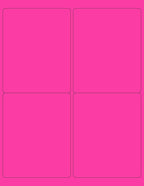 8-1/2 x 11" Neon Color High Light Fluorescent Labels by NextDayLabels