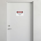 Custom OSHA Style Danger Sign 7" x 10" Adhesive Vinyl Sign, Customizable "Your - Image 3