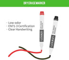 LOUKin Magnetic and Adhesive Marker Holder, Dry Erase Accessory Tray Set - Image 10