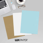 LUXPaper 8.5" x 11" Paper | Letter Size | Pastel Blue | 60lb. Text | 1 - Image 9