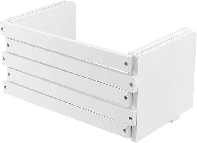 MyGift White Wood Desktop Bookshelf Organizer, Expandable Adjustable Display - Image 7