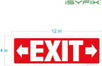 iSYFIX Exit Signs Stickers 12 Pack 12x4 Inch - Image 7