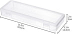 novelinks Stackable Plastic Clear Storage Box Containers - Image 3