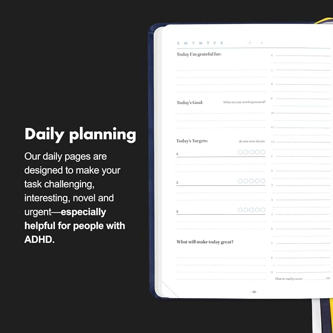 BestSelf 13-Week Self Journal & Goal Planner – Undated Daily ADHD-Friendly - Image 4