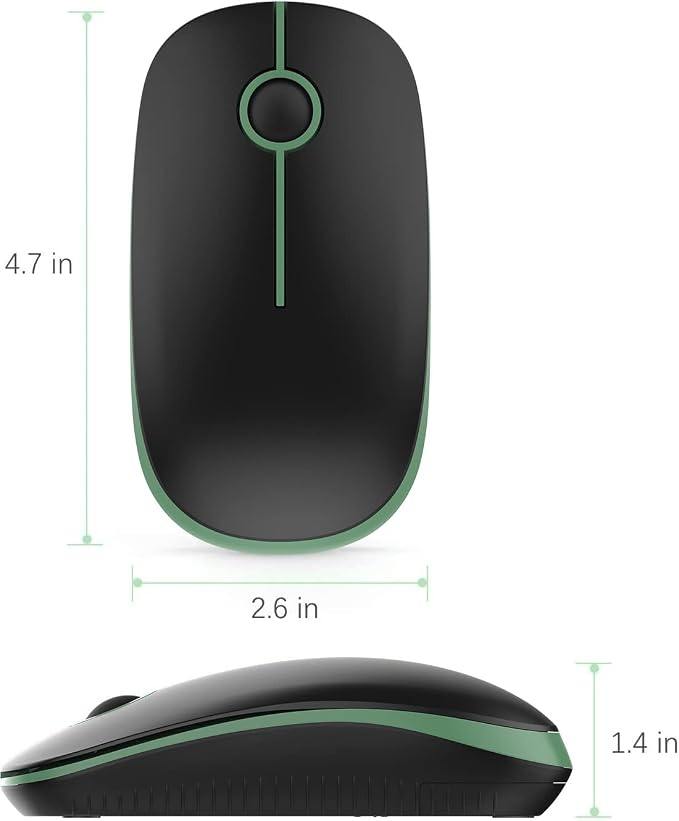 VssoPlor Wireless Mouse, 2.4G Slim Portable Computer Laptop Mouse - Image 7