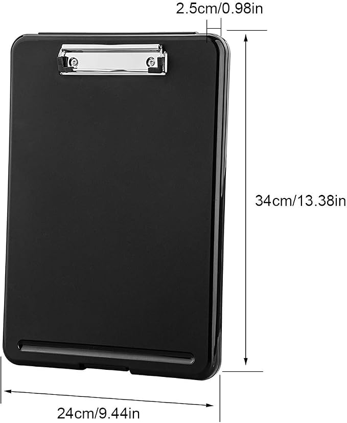 ZCZN Plastic A4 Form Storage Box Case, Clipboard Case, Suitable - Image 3