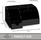 My Space Organizers Black Desk Organizer - Image 6