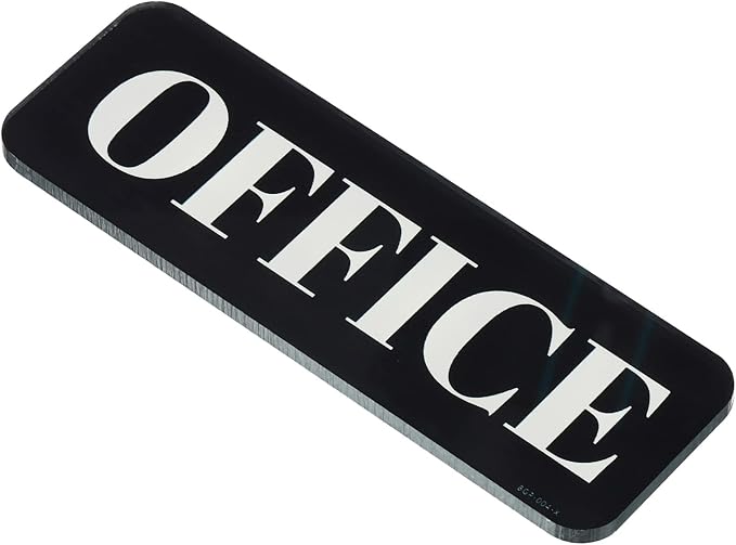 PATIKIL Office Sign, Acrylic 6"x2" Self Adhesive Door Sign Sticker Waterproof by PATIKIL