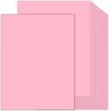 100 Sheets Pink Cardstock 8.5 x 11 Thick Paper, Goefun 80lb Card Stock Printer by Goefun