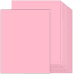 100 Sheets Pink Cardstock 8.5 x 11 Thick Paper, Goefun 80lb Card Stock Printer by Goefun
