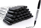 Volcanics Black Dry Erase Markers Low Odor Fine Whiteboard Markers Thin Box of - Image 2