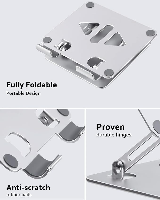 Aoviho Tablet Stand Holder for Desk, Adjustable Desktop Tablet Holder, Foldable - Image 5