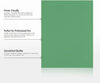 LUXPaper 8.5" x 11" Paper | Letter Size | Holiday Green | 80lb. Text | 50 Qty - Image 8