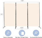Room Divider 6FT Folding Privacy Screens, 3 Panel Partition Room Dividers - Image 5