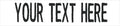 Custom Uniform Name Tapes Solid Colors. White Fabric, 4 Inch Hook Fastener by NORTHERNSAFARI