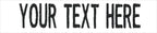Custom Uniform Name Tapes Solid Colors. White Fabric, 4 Inch Hook Fastener by NORTHERNSAFARI