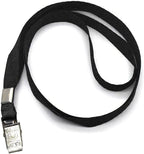 Beebel Black Lanyards 100 Pack Nylon Flat Badge Lanyard Bulldog Clip - Image 7