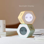 Mooas Multi-Hexagon Clock Cube, Digital Clock, Pomodoro Timer - Image 4