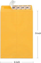 ValBox 6x9 Self Seal Catalog Security Envelopes 250 Count Small Brown Kraft - Image 2