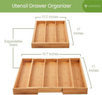 Purawood Kitchen Drawer Organizer - Image 3