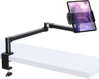 elitehood 28in Long Arm iPad Desk Mount, Heavy Duty Aluminum Tablet Arm Mount by Builtyourelitelive