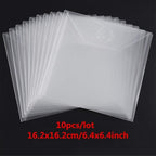 10PCS Large Stamp & Dies Storage Pockets Transparent Plastic Seal Bags Storage - Image 3