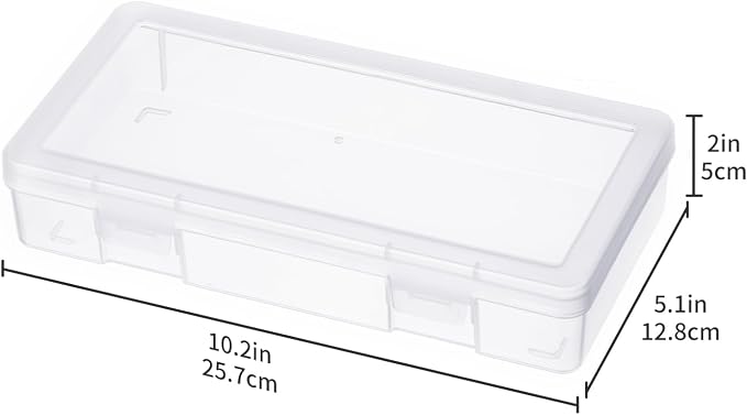 novelinks Stackable Plastic Clear Storage Box Containers - Image 3