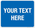 Personalized Custom Blue Background Customize by SigoSigns