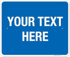 Personalized Custom Blue Background Customize by SigoSigns