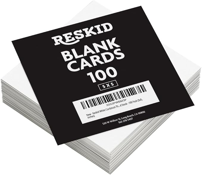 Reskid White Cardstock Thick Paper - Image 3