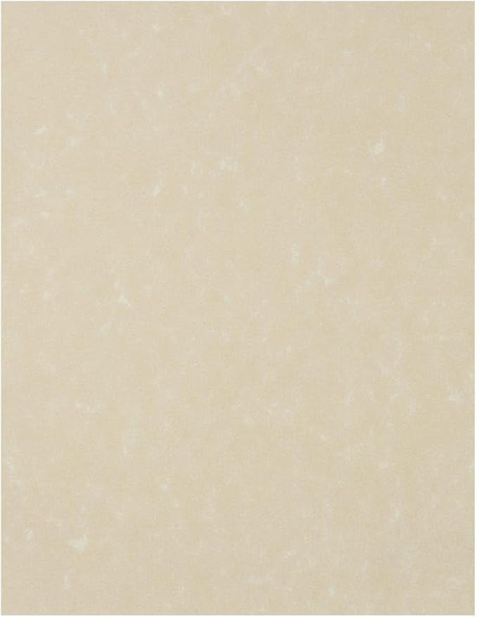 LUXPaper 8.5" x 11" Paper | Letter Size | Cream Parchment | 60lb. Text | 50 Qty by LUXPaper
