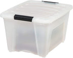 IRIS USA 32 Qt Stackable Plastic Storage Bins - Image 4